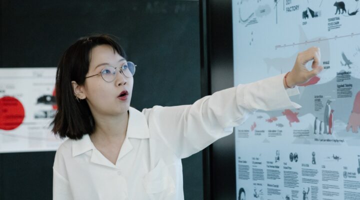 UAL student presenting work